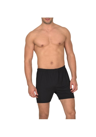 Erkek Siyah Süprem Boxer %100 Pamuklu 3 Lü Paket 130-3s Siyah