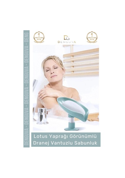 Sabunluk Vantuzlu Silikon Banyo Mutfak Lavabo Kendi Kendine Boşaltan Su Tutmaz Giderli Katı Sabunlu Çok Renkli