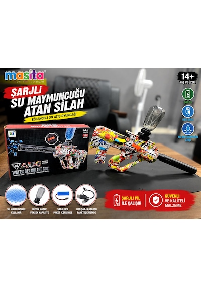 Masita Gel Blaster Su Topu Su Maymuncuğu Atan Oyuncak Şarjlı Tam Otomatik. 45 Cm Karma Renk Ve Model Gönderilir