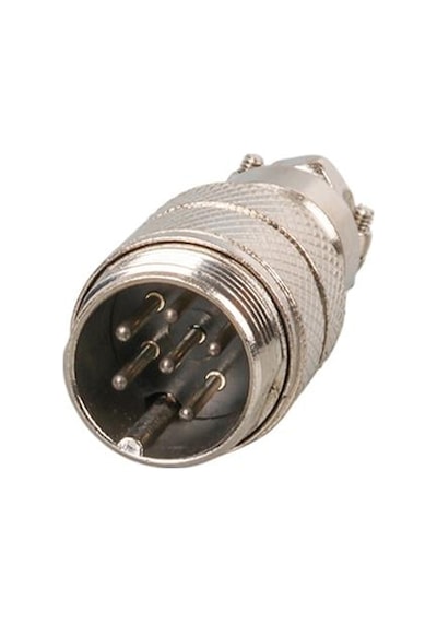 Mayk Gx16-6 Pinli Metal Erkek Konnektör M16 - 16mm