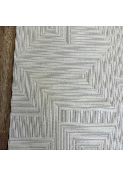 Hoom Rugs Gusto 1346a Krem Modern Halı Mikrofiber Polyester Hav Vermez Spor Saçaklı Halı Krem