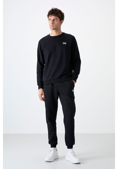 Tommy Life Andy Lacivert Şardonlu Erkek Eşofman Takım - 85190 Lacivert