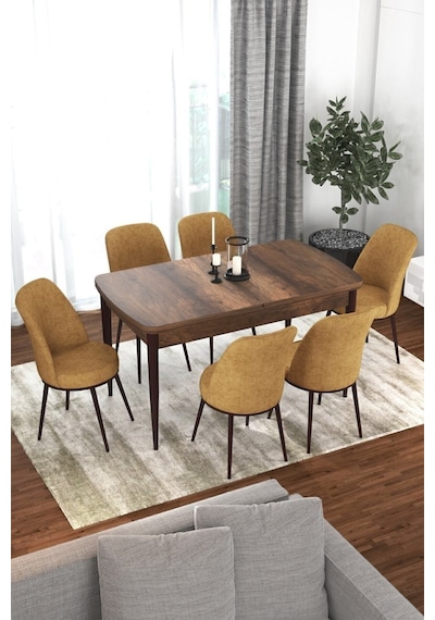 Canisa Concept Kor Serisi 70x114 Açılabilir Mutfak Masası Takımı Barok Desen Masa 6 Cappucino Sandalye Masa Barok Sandalyeler Cappucino Canisa Concept Kor Serisi 70x114 Açılabilir Mutfak Masası Takımı Barok Desen Masa 6 Cappucino Sandalye Masa Barok Sandalyeler Cappucino