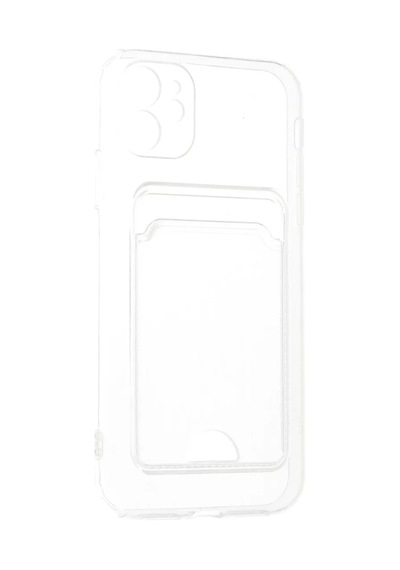 Newface Apple İphone 11 Kılıf Kart Şeffaf Silikon - Şeffaf