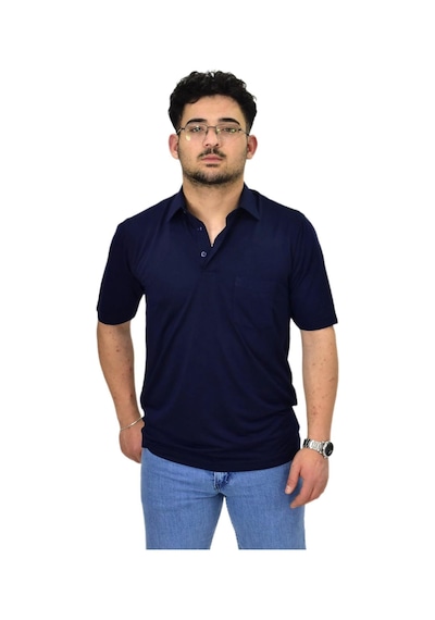 Raymons Erkek Büyük Beden Gömlek Yaka Tişört T6065 Bgl-st04540 Lacivert