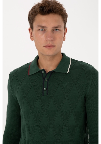 U.s. Polo Assn. Erkek Koyu Yeşil Kazak /triko 50308307-vr079 Koyu Yesıl
