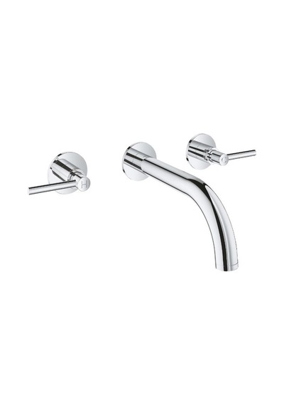 Grohe Atrio Üç Delikli Lavabo Bataryası 1/2" M-Boyut - 20662000 Gümüş