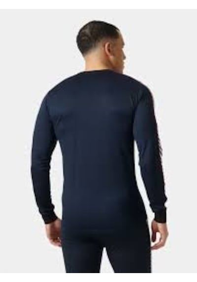 Helly Hansen Lifa Stripe Crew Erkek Termal Üst İçlik Lacivert