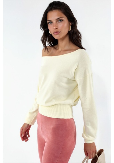 Hiccup Busem Kadın Kısa Bisiklet Yaka Sweatshirt Krem