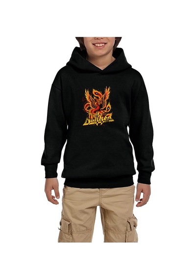Zepplin Giyim Dokken The Lost Songs 1978-1981 Siyah Çocuk Kapşonlu Sweatshirt Siyah