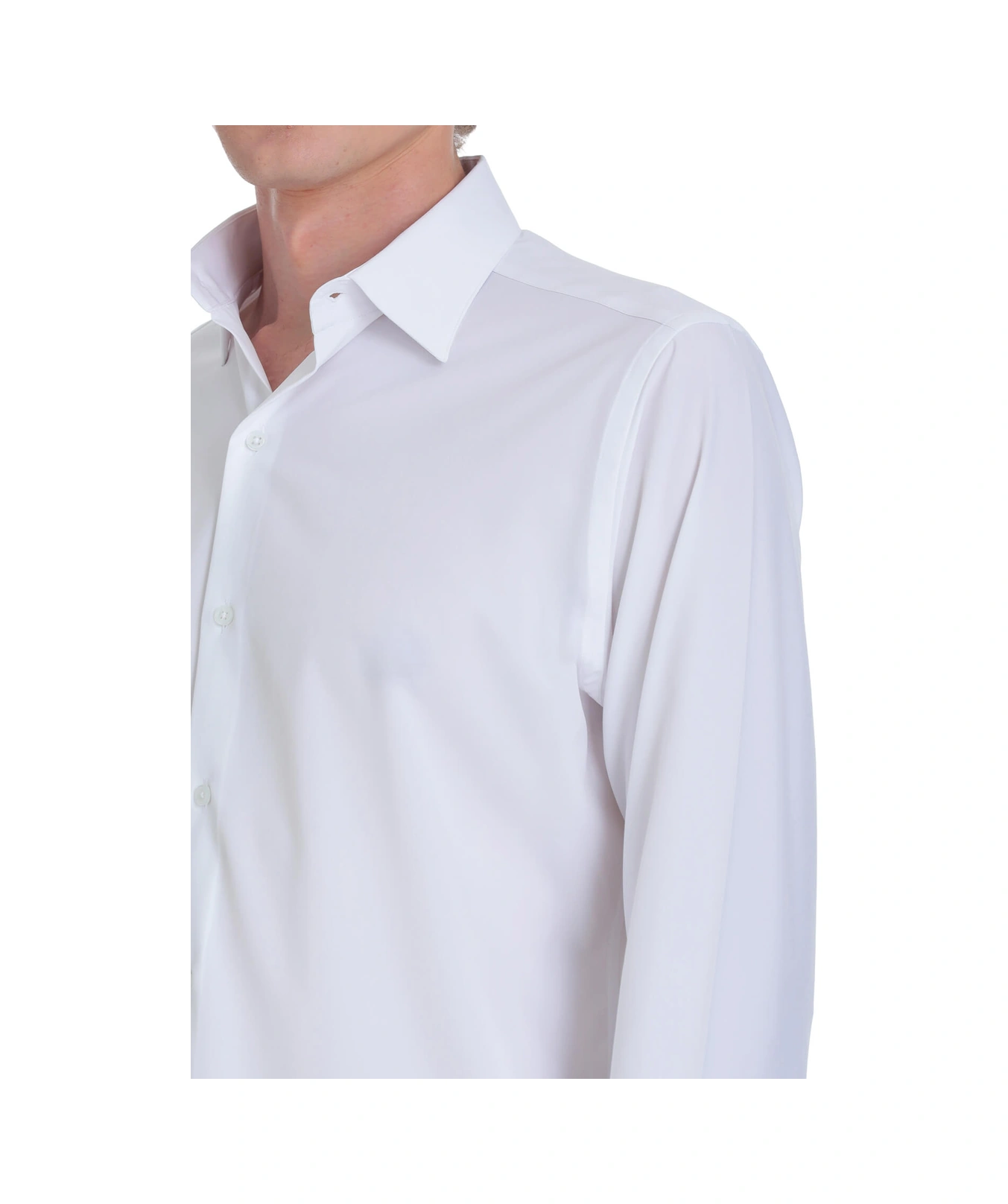 Hatemoğlu Beyaz Comfort Fit Slim Yaka Uzun Kollu Casual Gömlek 4111993