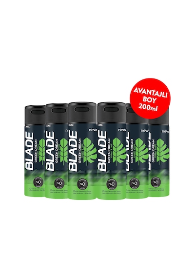 Blade Green Dream Erkek Sprey Deodorant 6 x 200 ML