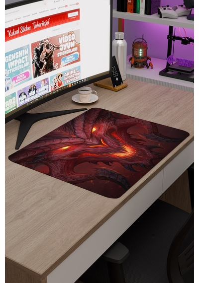 Diablo Kaymaz Dikişli Kauçuk Oyuncu Mousepad V2 - 48x40 Xl Gaming Mouse Pad Fare Altlığı