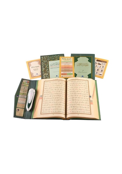 Kuran Okuyan Kalem Seti (Yeşil. Cami Boy. Karton Kutulu) N11.3464