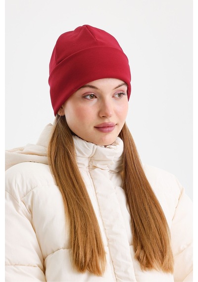 Butikgiz Termal %100 Pamuklu Soft 2 Stil 1 Arada Bere Premium Cuts Serisi Bordo