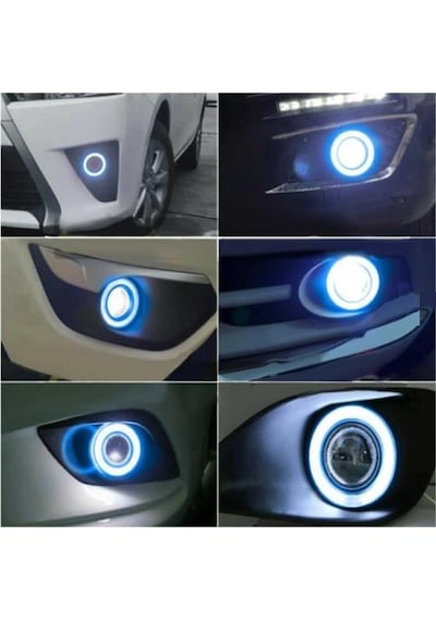 OtoÇizgi Angel Sis Farı 89mm Buz Mavi Universal Mercekli Sis OtoÇizgi