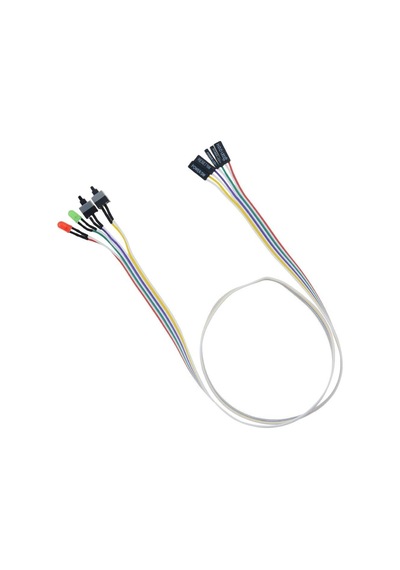 Ancheyn Ana Kart Power Kablosu Led Işıklı Reset Açma Kapama Butonu Kablosu On Off Switch 5064