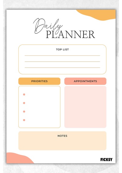 Günlük Planlayıcı - A5 Ebat Yapılacaklar - 50 Yaprak - Daily Planner Diğer