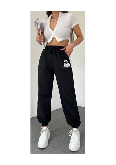 Blackjack Giyim Unısex Slim Fit Jogger Eşofman Altı Blacktopac