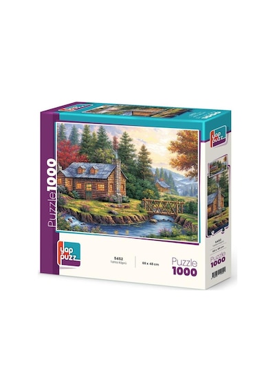 Tahta Köprü Ve Kuğu Gölü İkili Set - 1000 + 500 Parça İkili Puzzle Seti