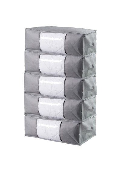 Vedsey 5' Li 50x70x25 Set Gri Pencereli Baza Altı Düzenleyici Hurç Gri