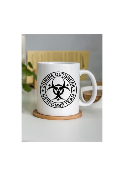 Kişiselleştirilebilir Zombie Outbreak Response Team Tasarımlı Beyaz Kupa Bardak - 330 Ml Çok Renkli - 876203461 Çok Renkli - 876203461 Çok Renkli