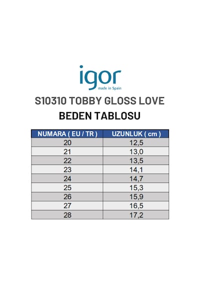 Igor Tobby Gloss Love Kız Çocuk Fuşya Sandalet S10310-007 Fuşya