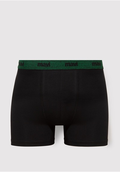 Mavi - 3lü Baskılı Siyah Boxer 0912347-900