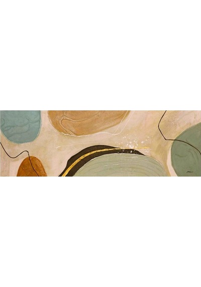 Soyut Yatak Odası El Yapımı Yağlı Boya Tablo 135x60cm