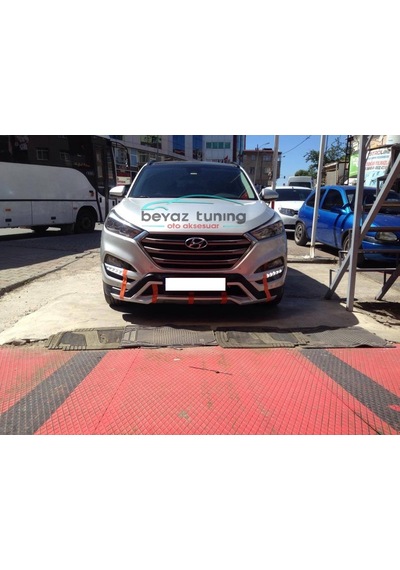 Hyundai Tucson Ön Arka Tampon Koruma Difüzör 2015-2016-2017-2018 Turbosuz