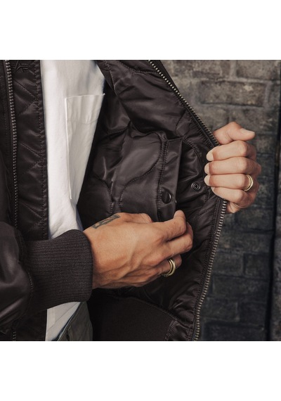 Alpha Industrıes Alpha Industries B-15 Mod Flight Erkek Siyah Ceket
