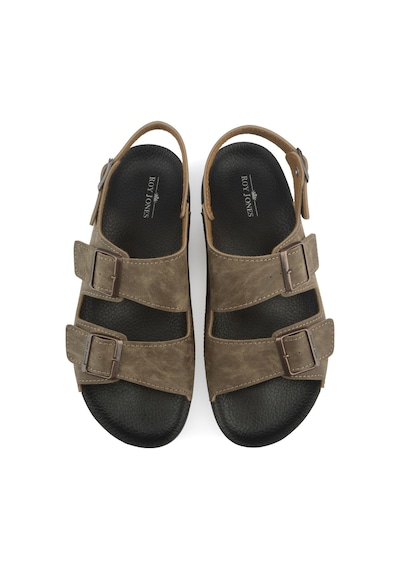 Roy Jones Barcelona Urban Sandals Rahat Yumuşak Tabanlı Erkek Sandalet-vizon Vizon