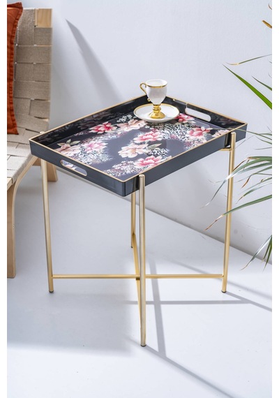 Acar Elvira Çıkarılabilir Tepsili Sehpa - 50 Cm Renkli