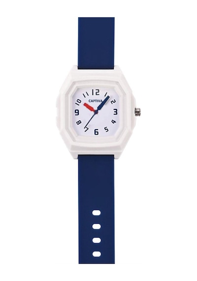 Captiva 30 Mt Suya Dayanıklı Analog Silikon Kordonlu Çoçuk Kol Saati Cp.yn.25.32 Beyaz