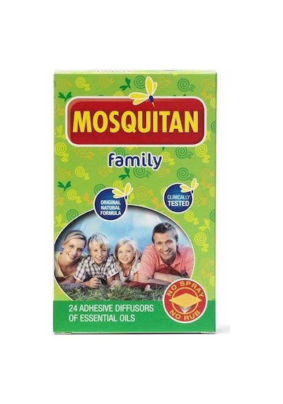 Mosquitan Family 24 Adhesive Diffusors Of Essentials Oil