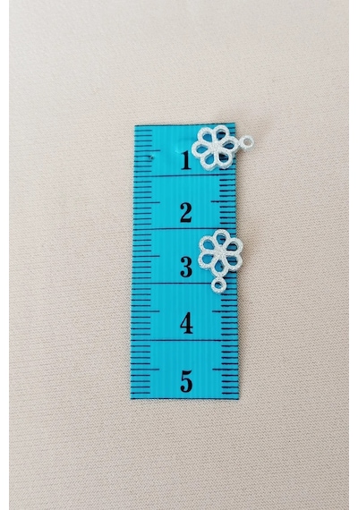 Oya Abiye Bileklik Kolye Pleksi Metalik Plastik Pul Gümüş Renk 24 Gram 300 Adet - Bnc588