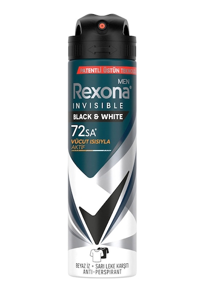 Rexona Men Erkek Sprey Deodorant Invisible Black & White 150 Ml 2'li Avantaj Paketi Mıchu