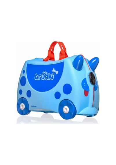 Trunki Köpek Dougie Dog Binilen Ve Sürülen Çocuk Bavulu Mavi