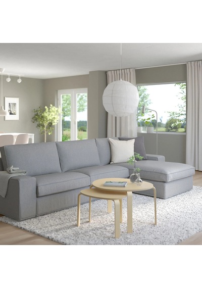 Ikea Bej Modern Kanepe - Uzanma Koltuklu 4'lü Kanepe