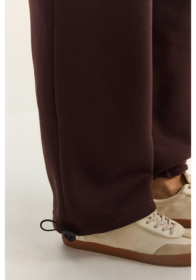 Shade Kadın Basic Jogger Relaxed Polarlı Eşofman Altı 60283860 - Kahverengi