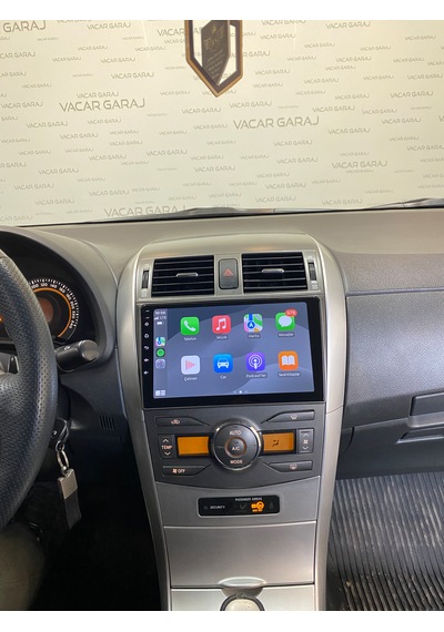 Toyota Corolla 2007-12 9" Uyumlu Androıd Multimedya Gerçek 2/32 Kablosuz Carplay Geri Görüş Kameralı 9"