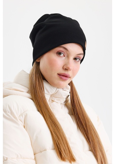 Butikgiz Termal %100 Pamuklu Soft 2 Stil 1 Arada Bere Premium Cuts Serisi Siyah
