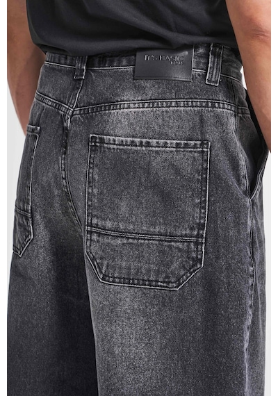 Itsbasic Erkek Füme Rengi 2w5-1 Skater Fit Bol Kesim %100 Koton Denim Jean
