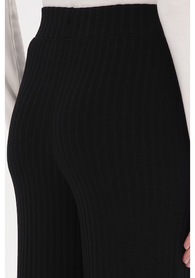U.S. Polo Assn. Kadın Siyah Loose Fit Triko Pantolon 50314777-VR046
