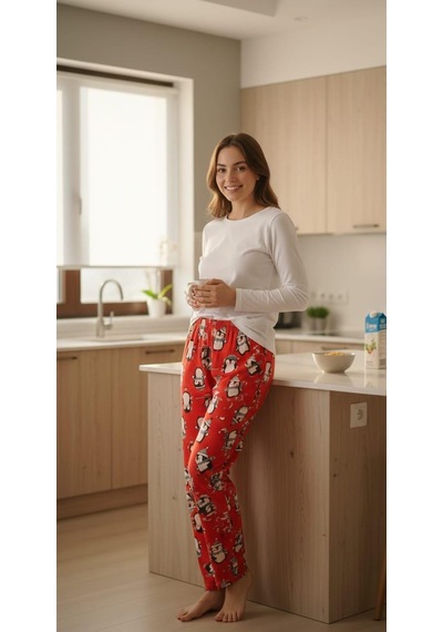 Sude Kadın Pijama Altı Kırmızı