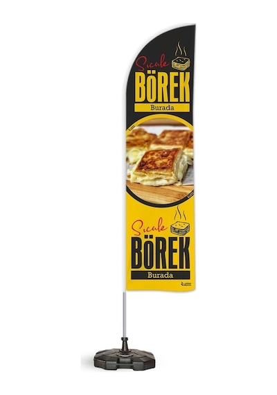 Börek Temalı 2 Yelken Bayrak ve Duba Paketi