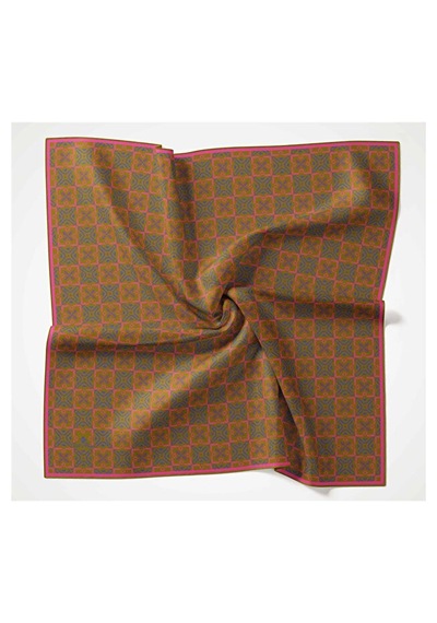 Silk Home Pusula Desen Soft Pamuk Eşarp Çimen Yeşili