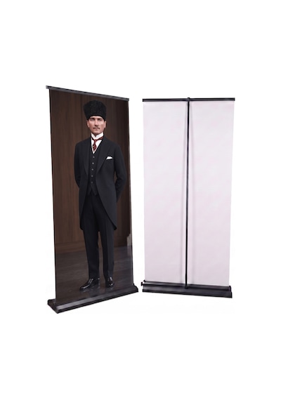 Atatürk Poster Baskılı Pro Roll Up Banner 100x200cm No:6 Diğer