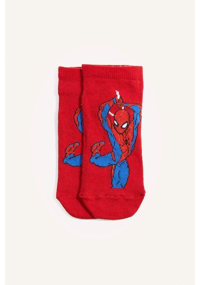 Defacto Marvel Spıderman 3lü Pamuklu Patik Çorap Seti Erkek Çocuk H2324a8nsrd2 Kırmızı-rd2