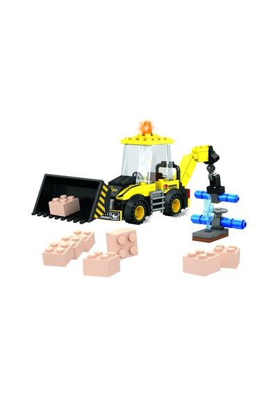 Keyixing İnşaat Seti Vinçli Dozer 123 Parça